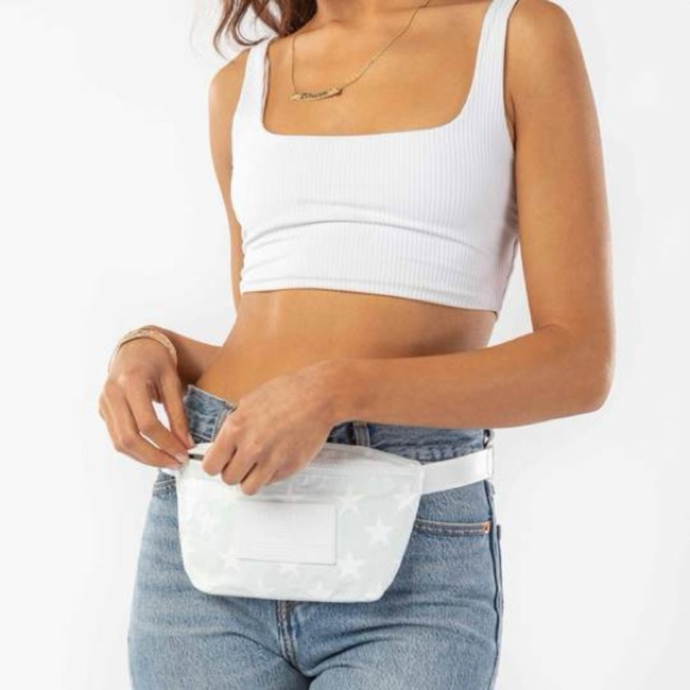 ALOHA Collection Mini Hip Pack Tahoe Light Blue Mist with White Stars